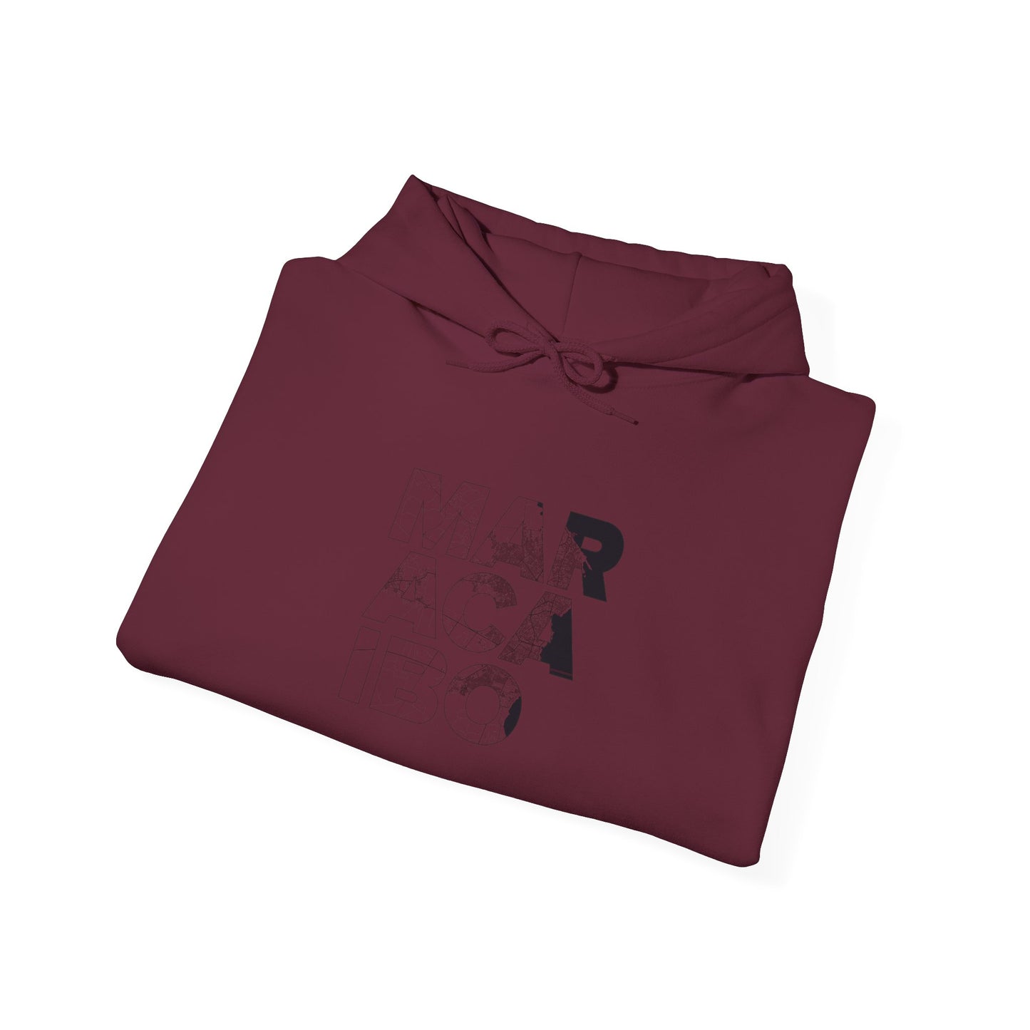 MARACAIBO TYPO Heavy Blend™ - Sudadera con Capucha - Diseño Gráfico Minimalista