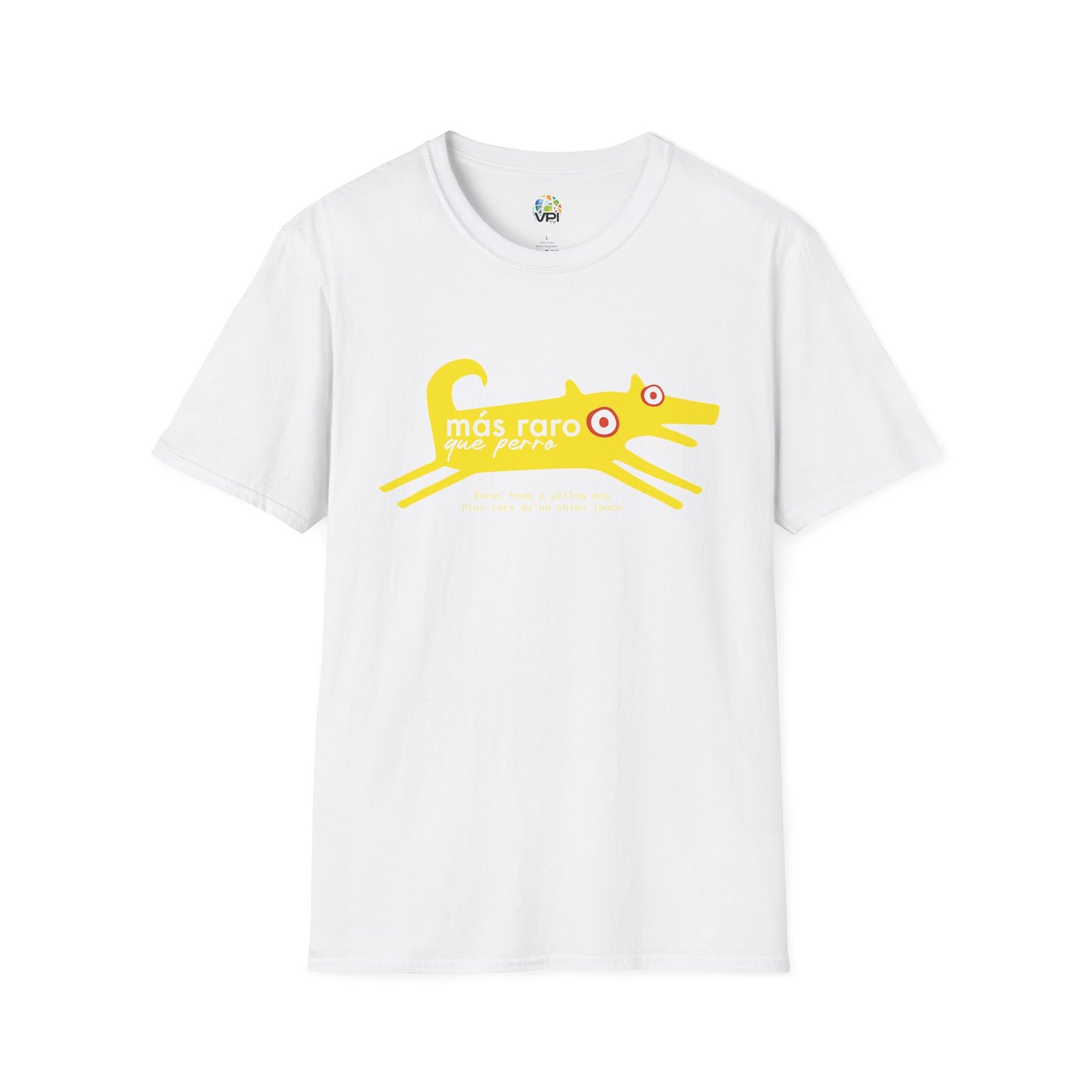 MÁS RARO QUE PERRO AMARILLO - Camiseta unisex Softstyle