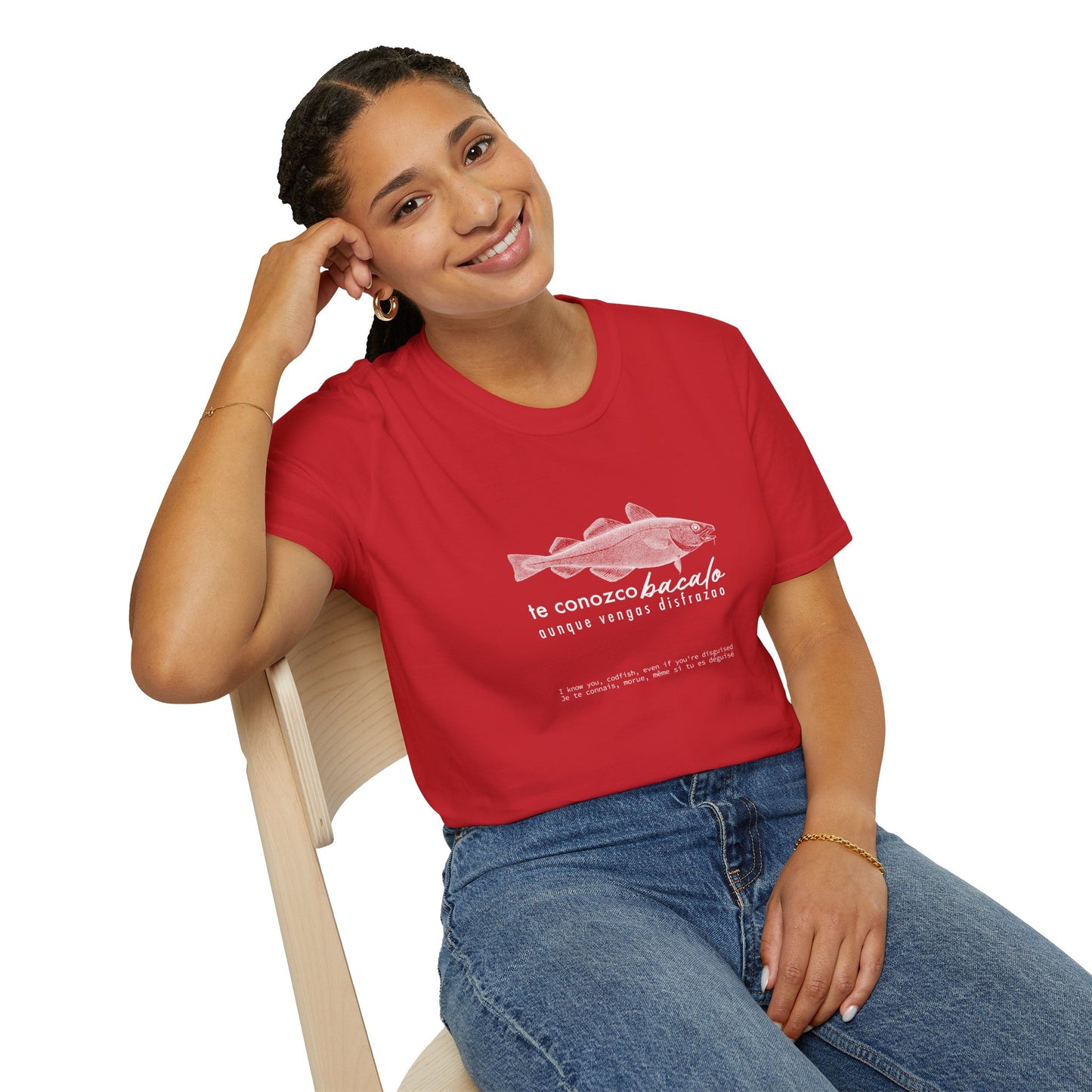 TE CONOZCO BACALAO 🐟😆 - Camiseta Unisex Softstyle