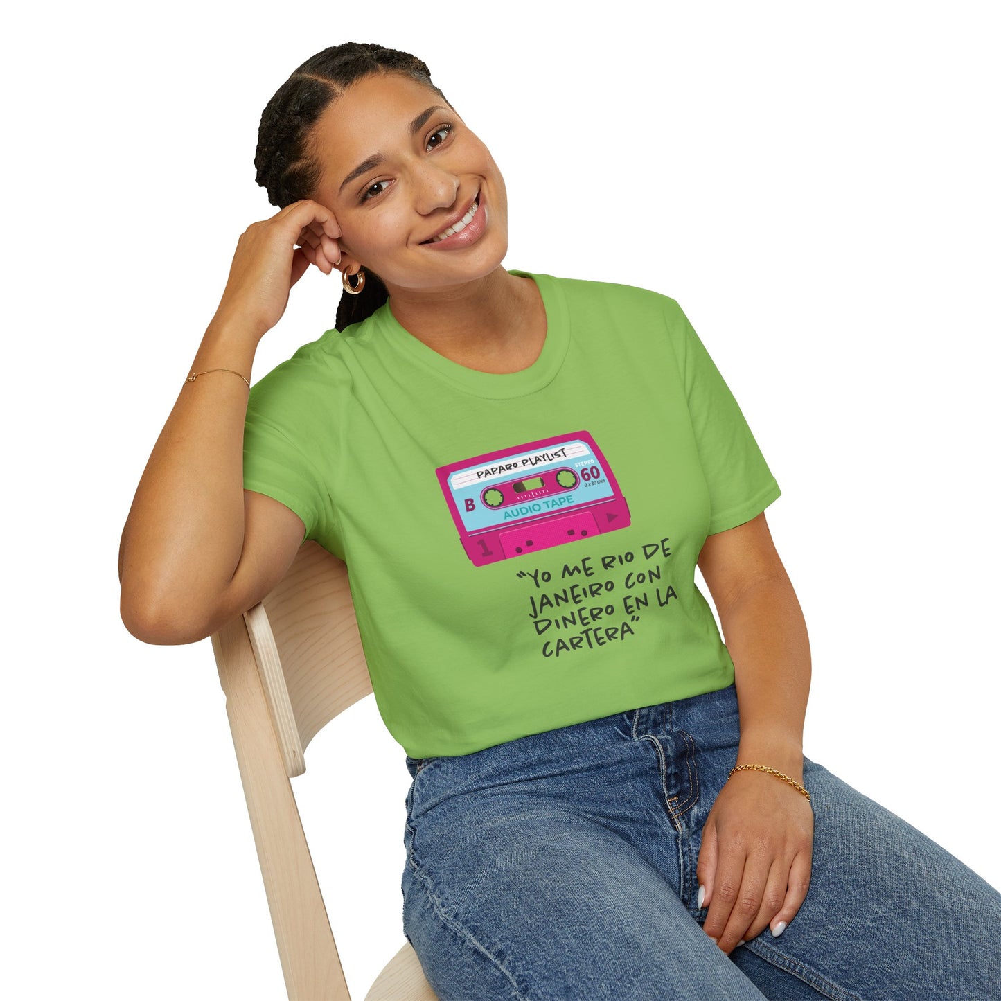 YO ME RÍO DE JANEIRO – Camiseta DAMA - Estilo y Humor con un Toque Vintage
