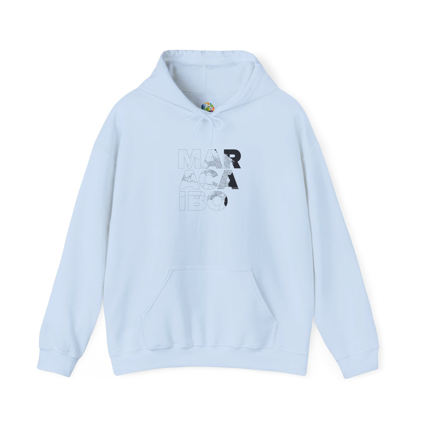 MARACAIBO TYPO Heavy Blend™ - Sudadera con Capucha - Diseño Gráfico Minimalista