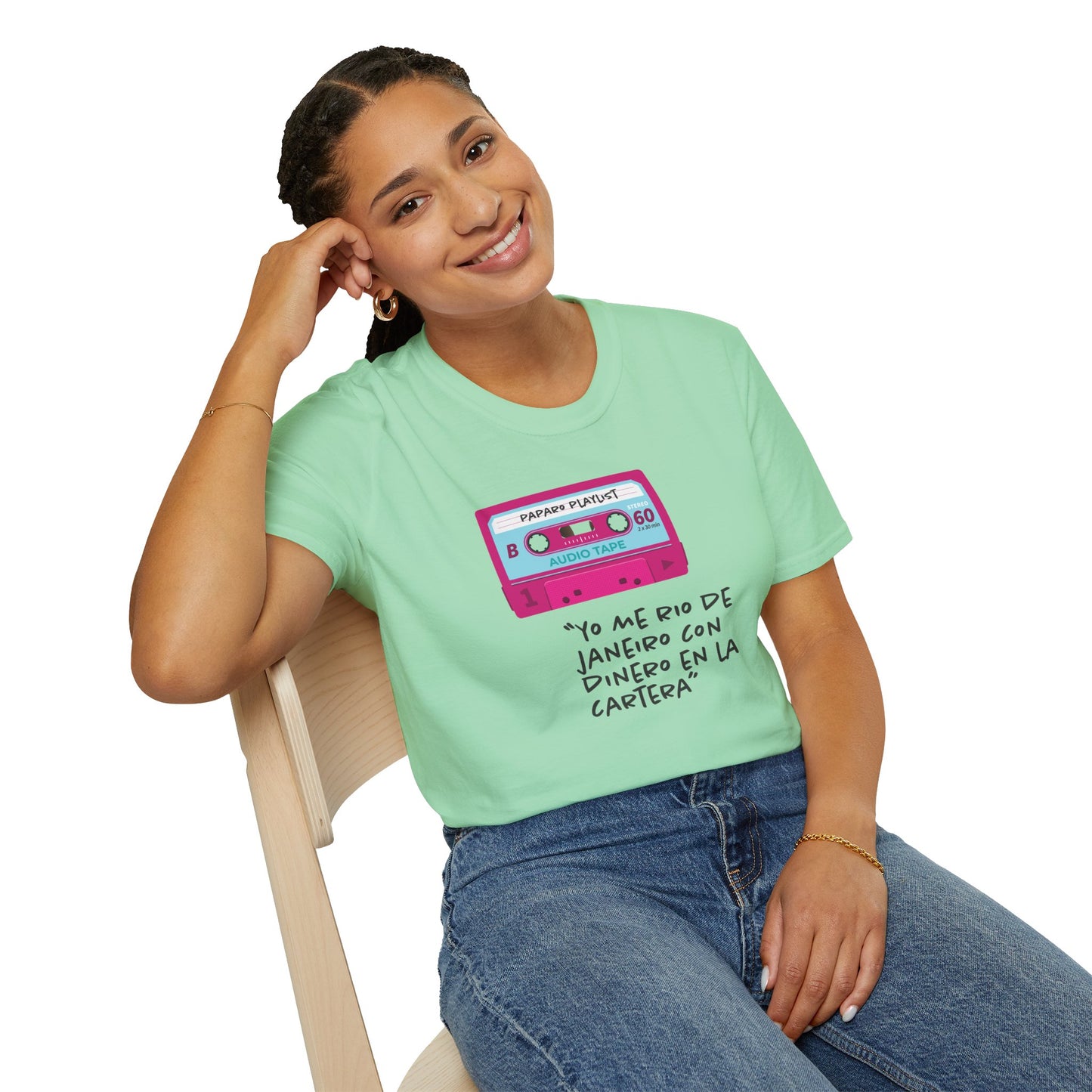 YO ME RÍO DE JANEIRO – Camiseta DAMA - Estilo y Humor con un Toque Vintage