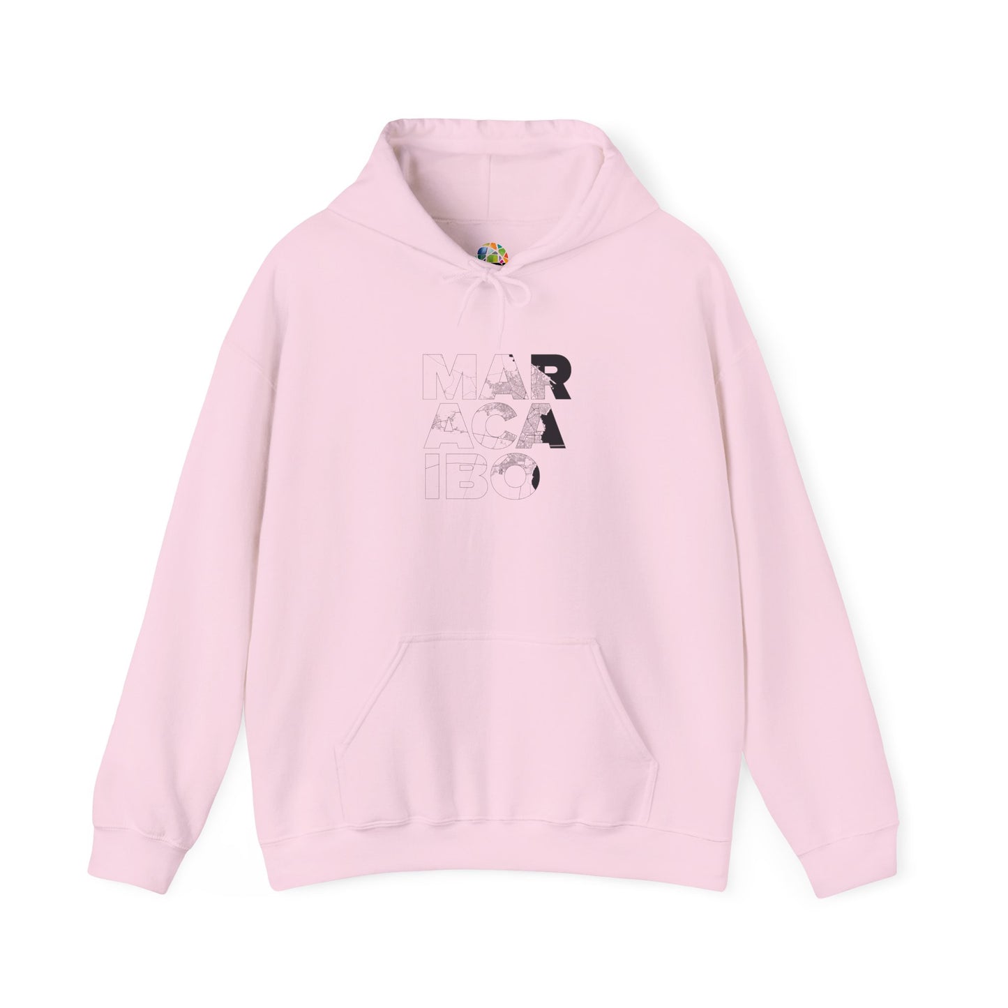 MARACAIBO TYPO Heavy Blend™ - Sudadera con Capucha - Diseño Gráfico Minimalista