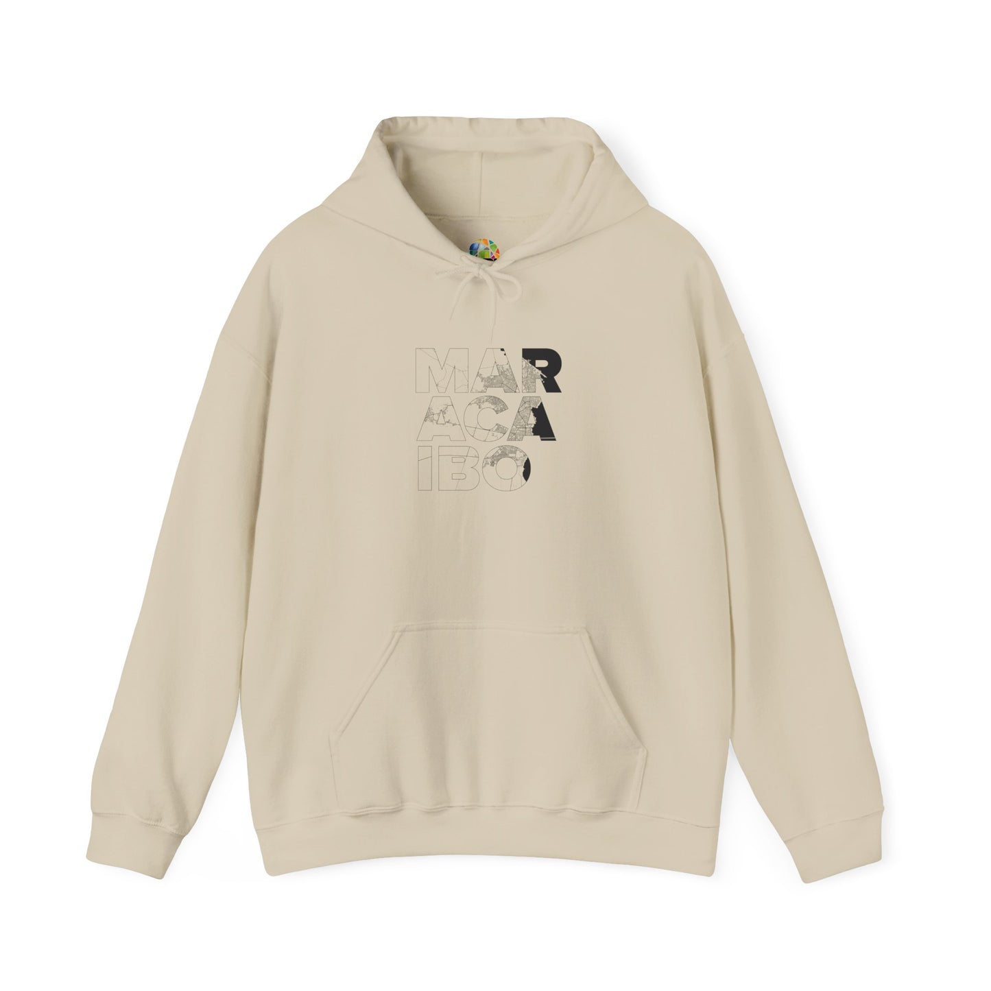 MARACAIBO TYPO Heavy Blend™ - Sudadera con Capucha - Diseño Gráfico Minimalista