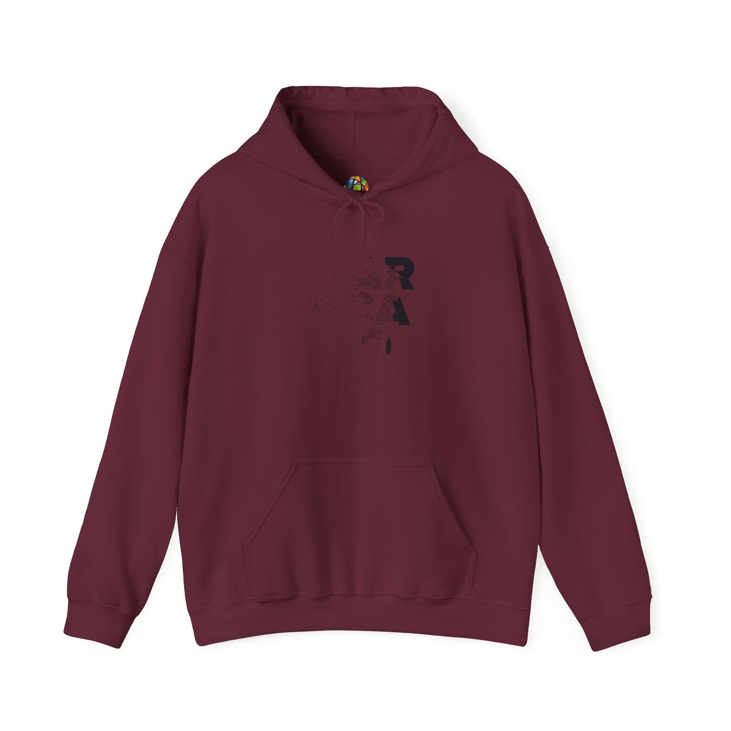 MARACAIBO TYPO Heavy Blend™ - Sudadera con Capucha - Diseño Gráfico Minimalista