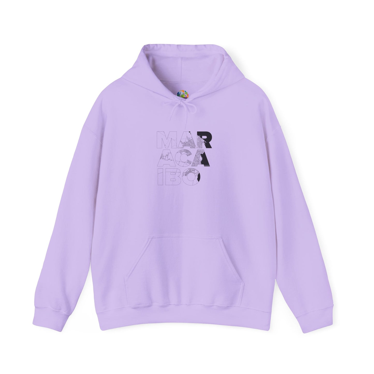 MARACAIBO TYPO Heavy Blend™ - Sudadera con Capucha - Diseño Gráfico Minimalista