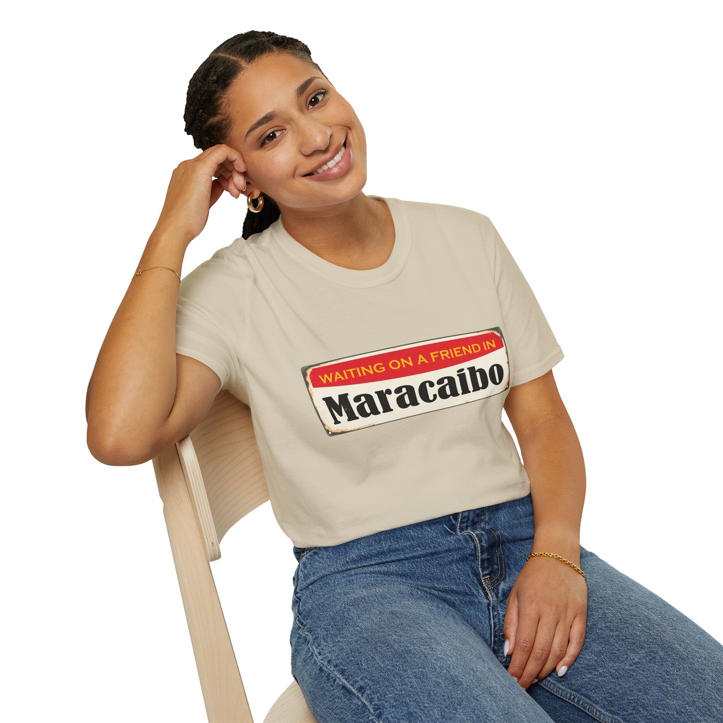 WAITING ON A FRIEND IN MARACIBO - Unisex Softstyle T-Shirt