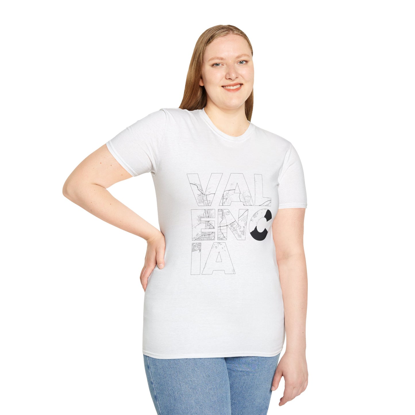 MAPA VALENCIA TYPO Unisex T-Shirt - Contemporary Casual Wear