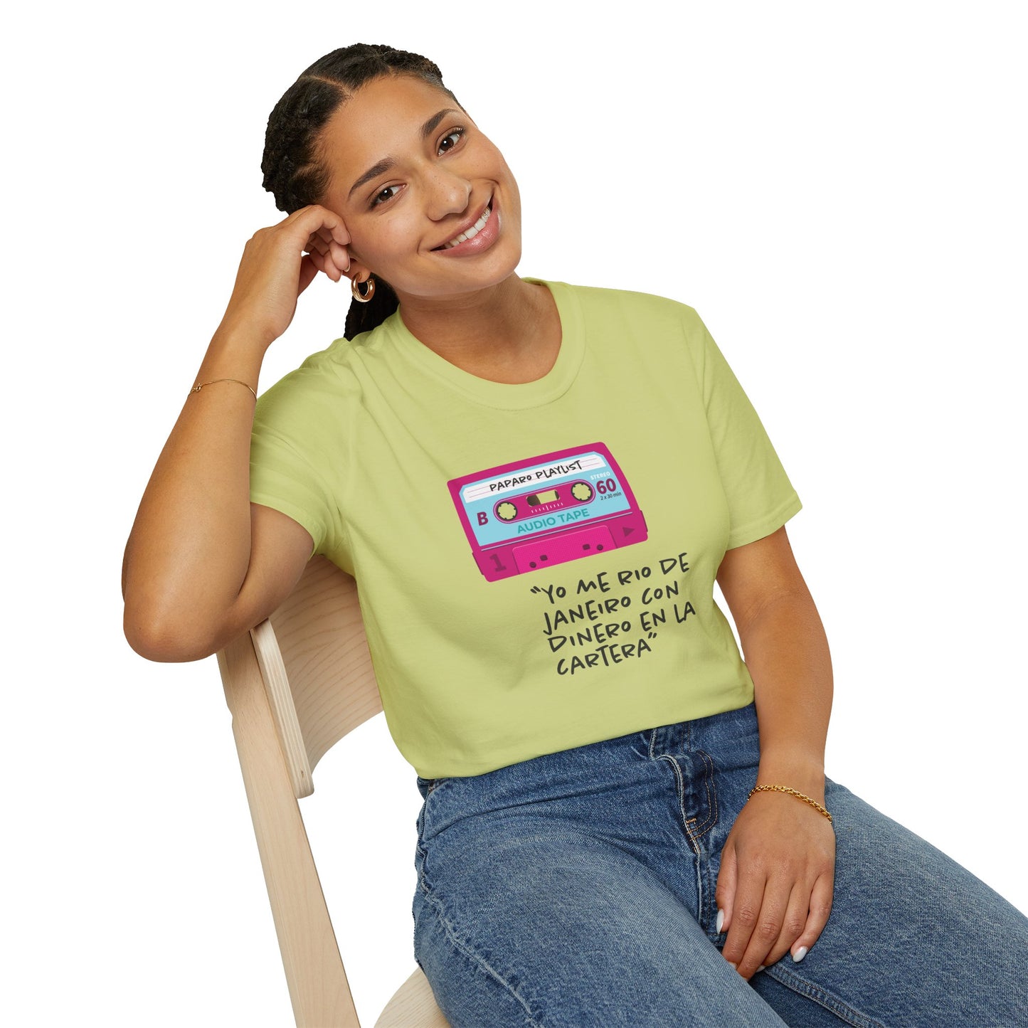 YO ME RÍO DE JANEIRO – Camiseta DAMA - Estilo y Humor con un Toque Vintage