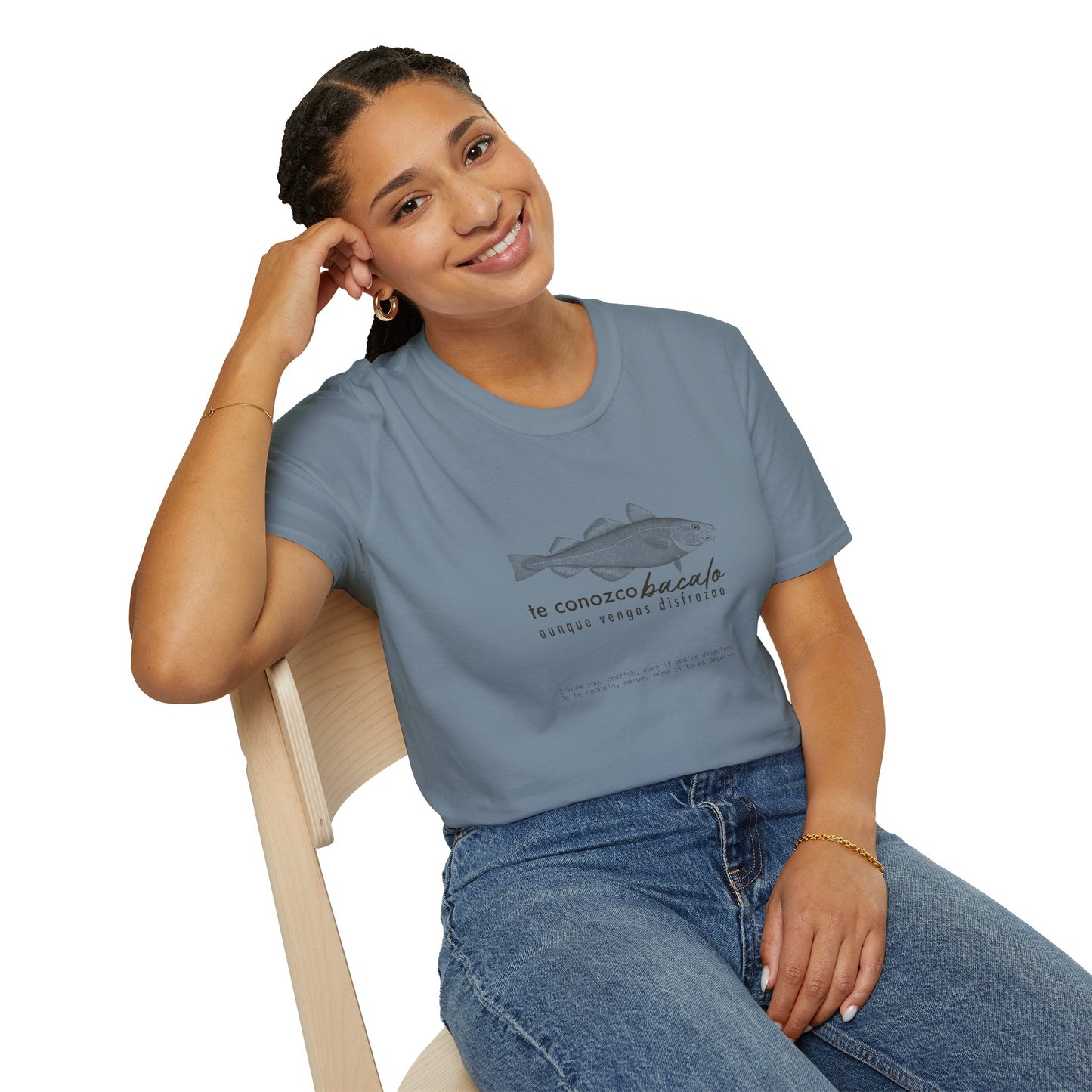 TE CONOZCO BACALAO 🐟😆 - Camiseta Unisex Softstyle