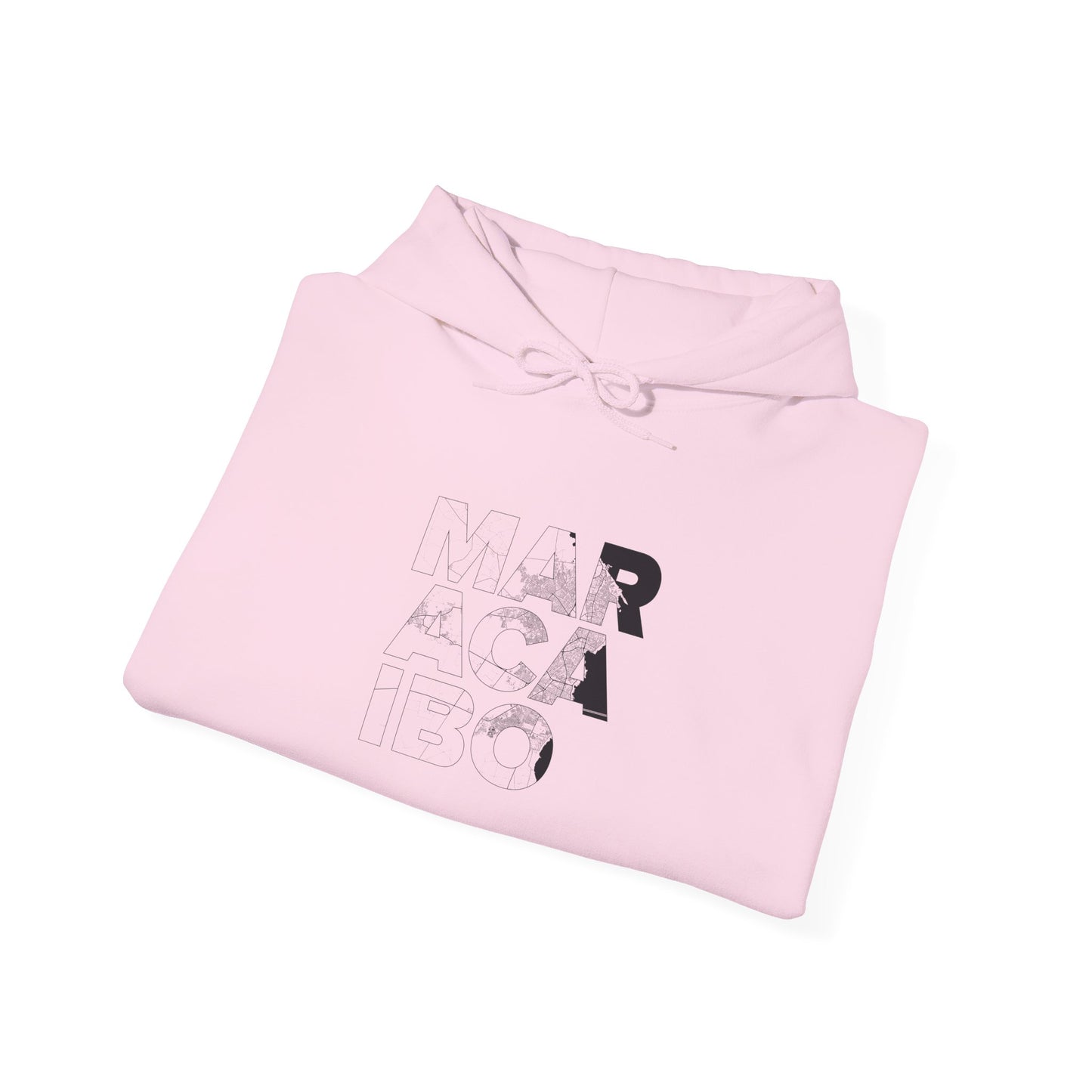 MARACAIBO TYPO Heavy Blend™ - Sudadera con Capucha - Diseño Gráfico Minimalista