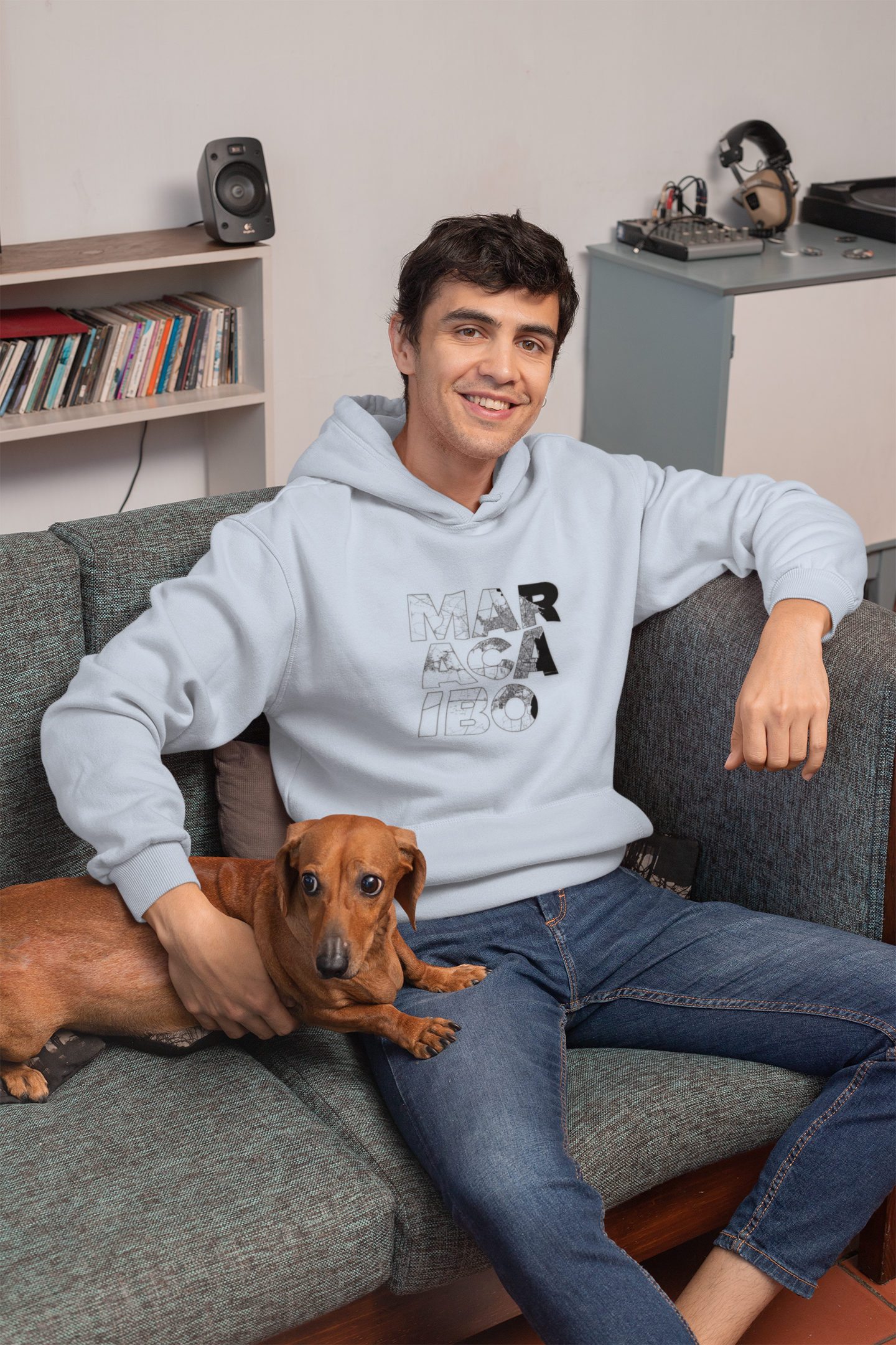 MARACAIBO TYPO Heavy Blend™ - Sudadera con Capucha - Diseño Gráfico Minimalista