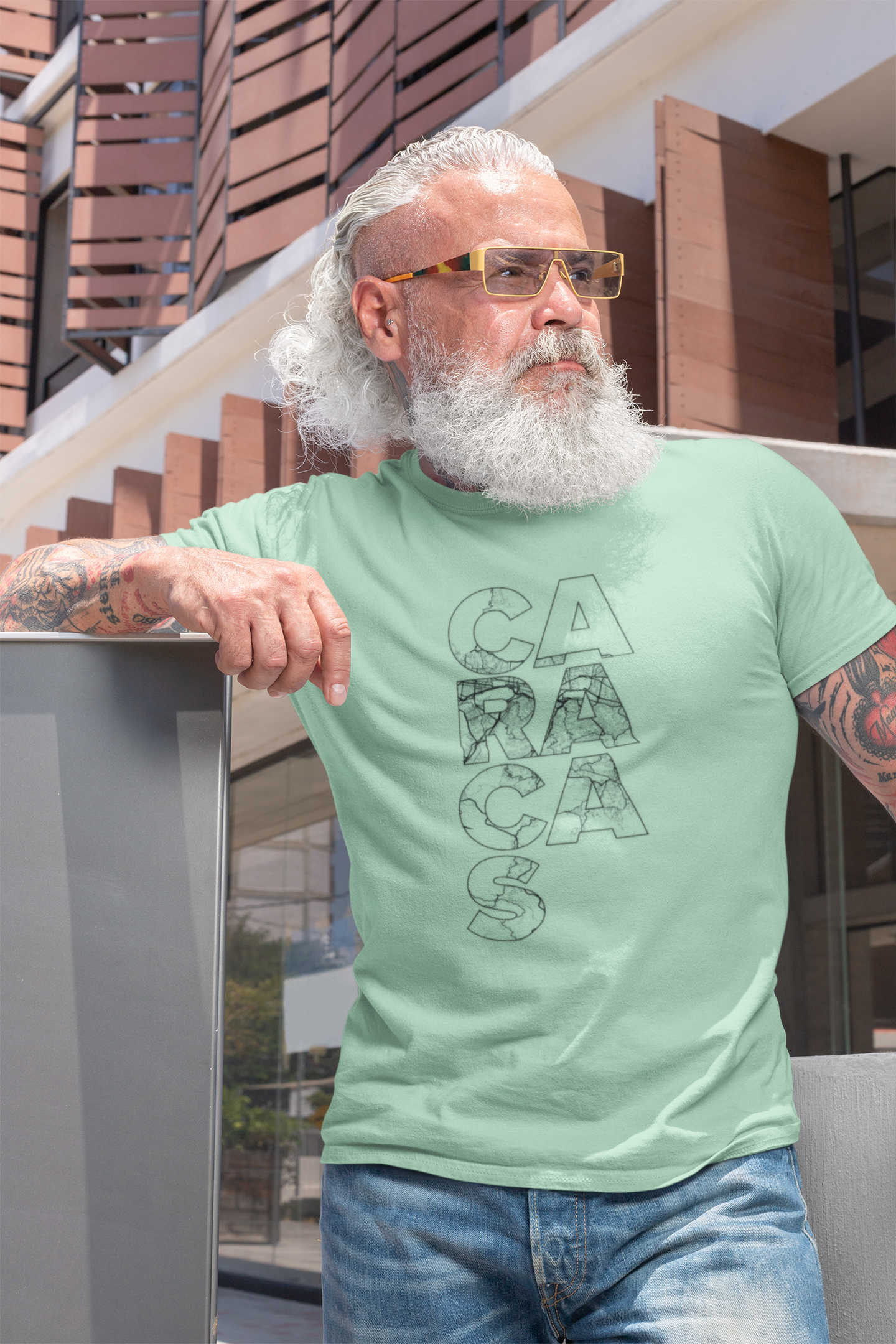 MAPA CARACAS TYPO Unisex T-Shirt - Contemporary Casual Wear