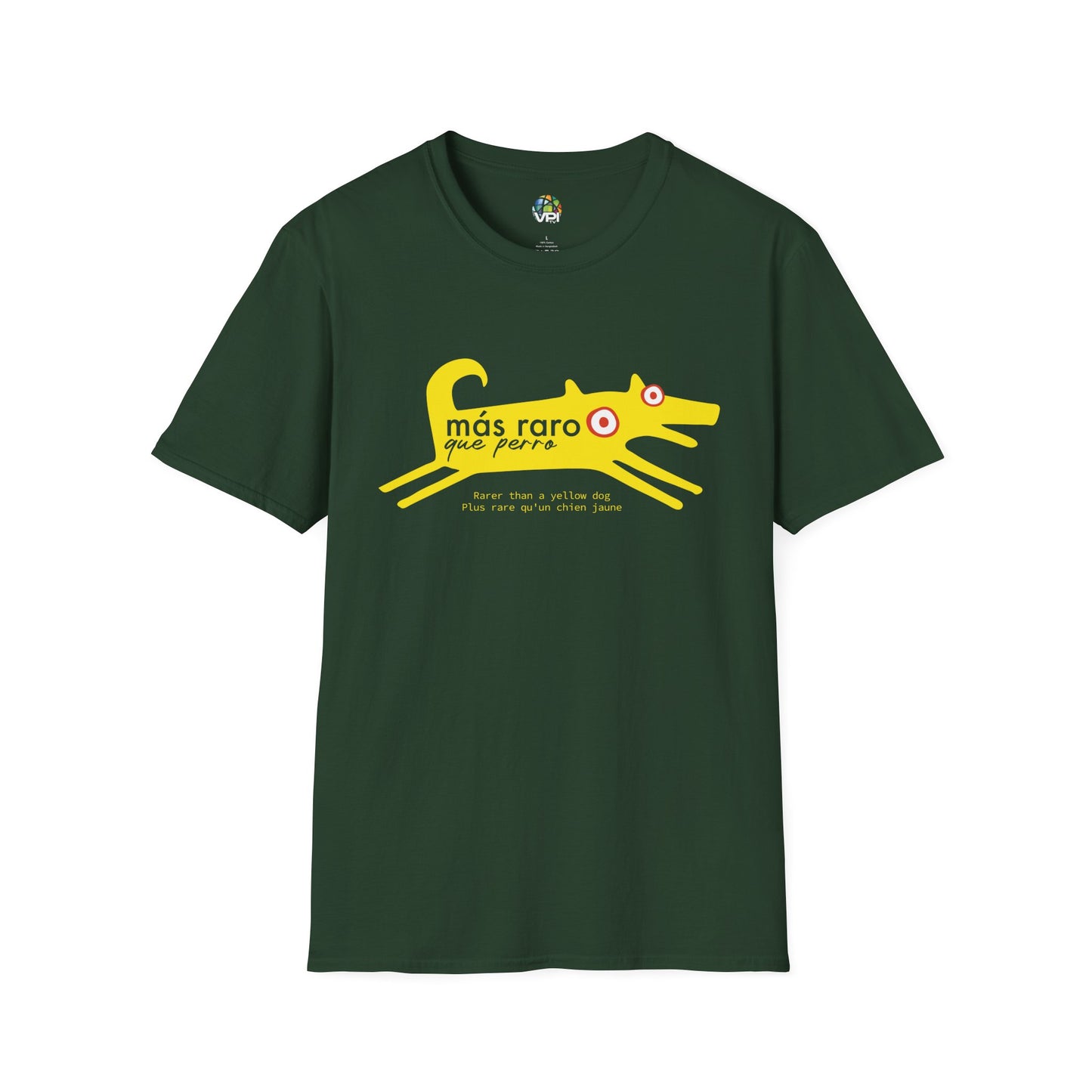 MÁS RARO QUE PERRO AMARILLO - Camiseta unisex Softstyle