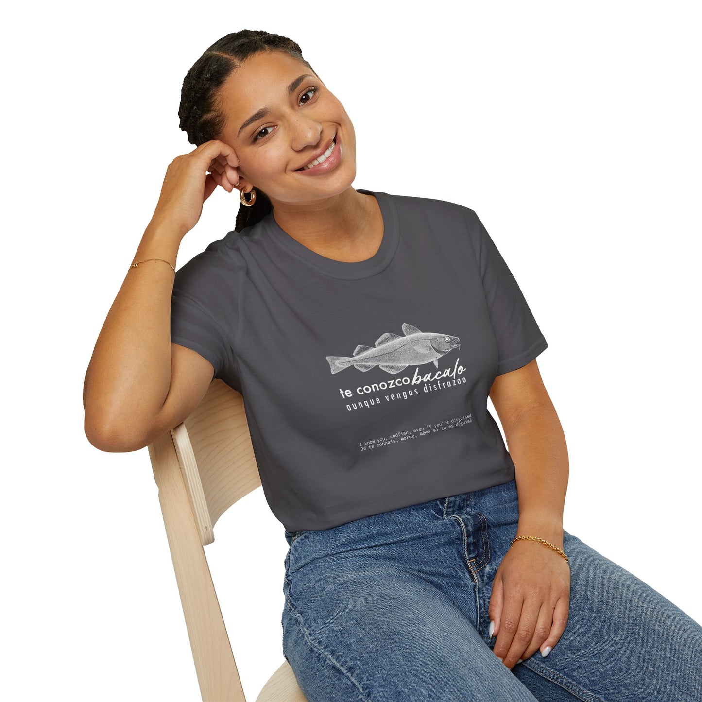 TE CONOZCO BACALAO 🐟😆 - Camiseta Unisex Softstyle