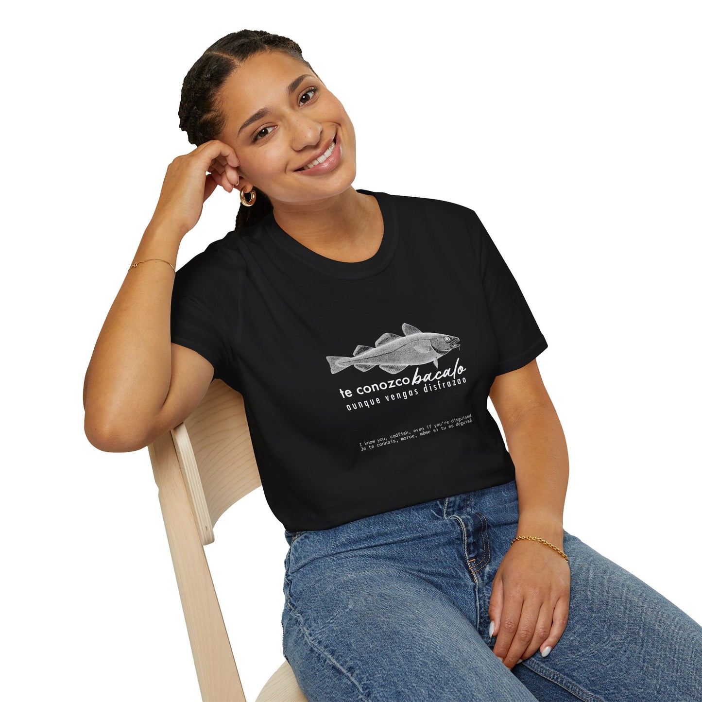 TE CONOZCO BACALAO 🐟😆 - Camiseta Unisex Softstyle