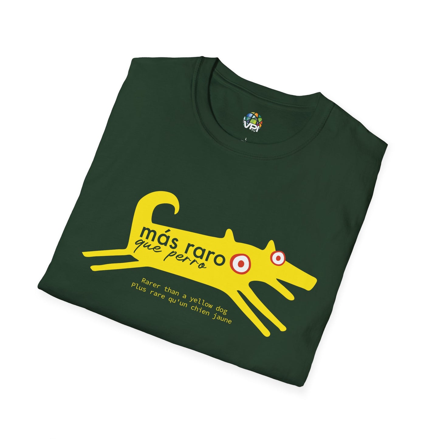 MÁS RARO QUE PERRO AMARILLO - Camiseta unisex Softstyle