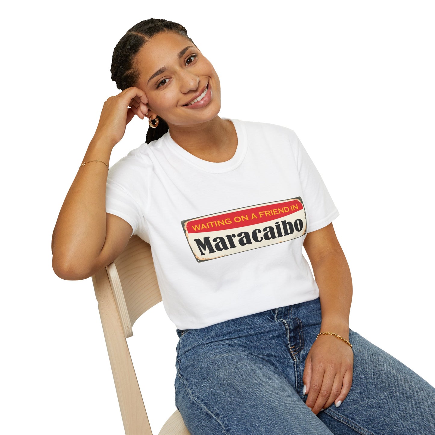 WAITING ON A FRIEND IN MARACIBO - Unisex Softstyle T-Shirt
