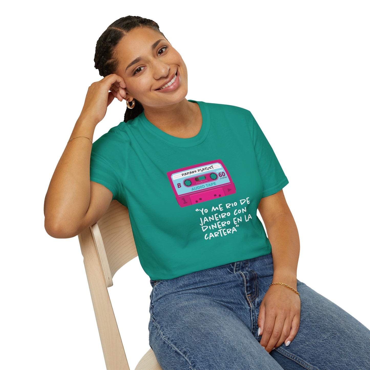 YO ME RÍO DE JANEIRO – Camiseta DAMA - Estilo y Humor con un Toque Vintage