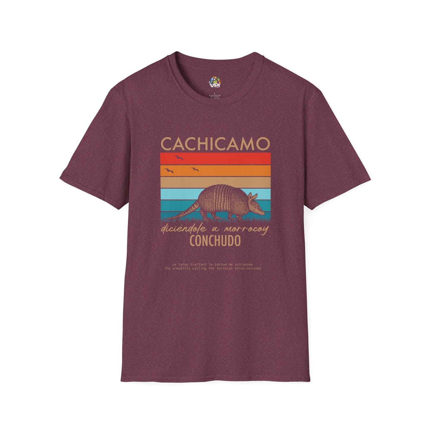 CACHICAMO DICIÉNDOLE A MORROCOY 🐢 CONCHUDO - Camiseta Vintage Unisex Softstyle