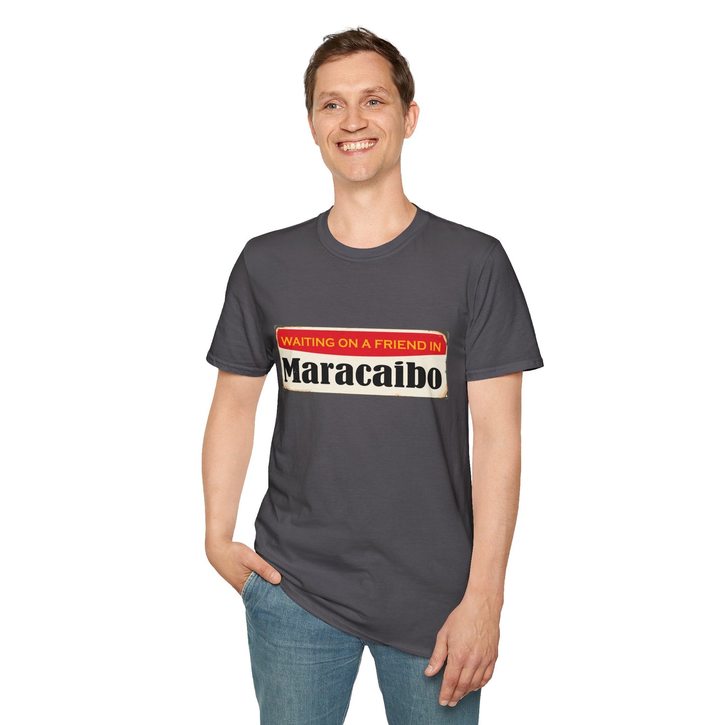 WAITING ON A FRIEND IN MARACIBO - Unisex Softstyle T-Shirt