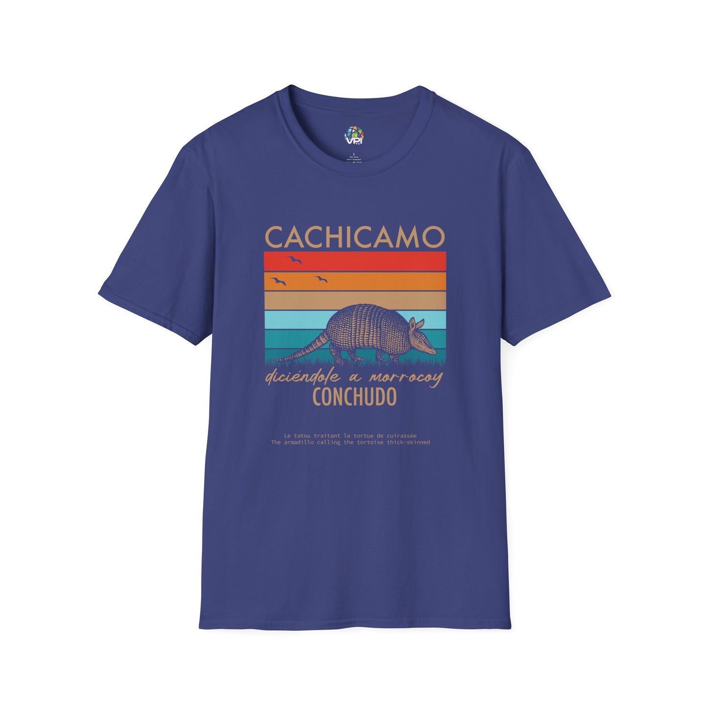 CACHICAMO DICIÉNDOLE A MORROCOY 🐢 CONCHUDO - Camiseta Vintage Unisex Softstyle