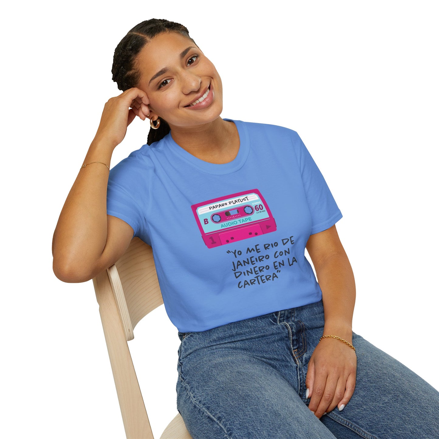 YO ME RÍO DE JANEIRO – Camiseta DAMA - Estilo y Humor con un Toque Vintage
