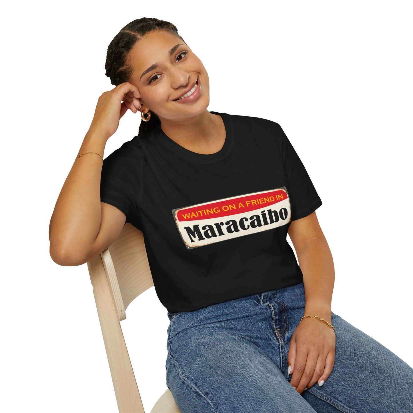 WAITING ON A FRIEND IN MARACIBO - Unisex Softstyle T-Shirt