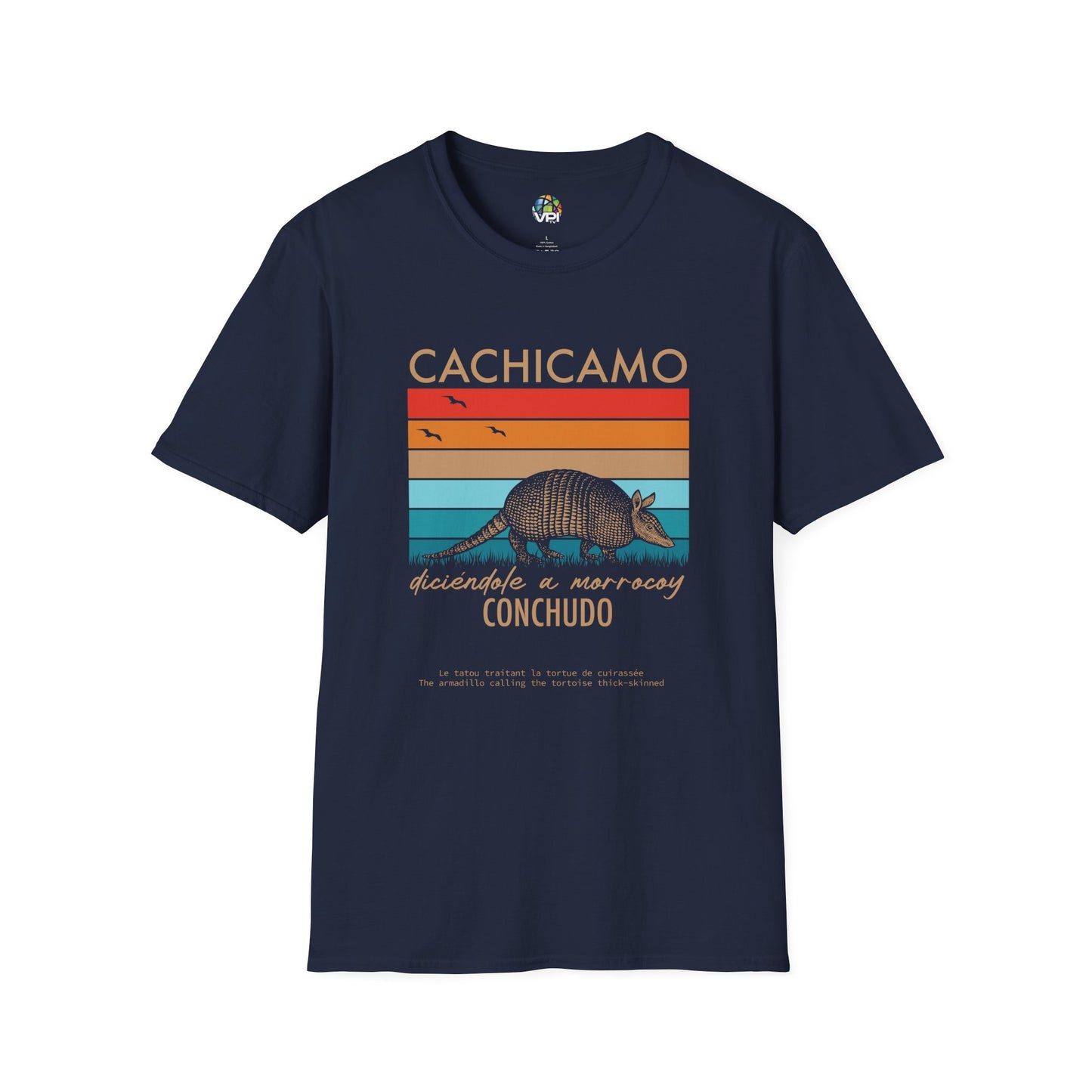 CACHICAMO DICIÉNDOLE A MORROCOY 🐢 CONCHUDO - Camiseta Vintage Unisex Softstyle