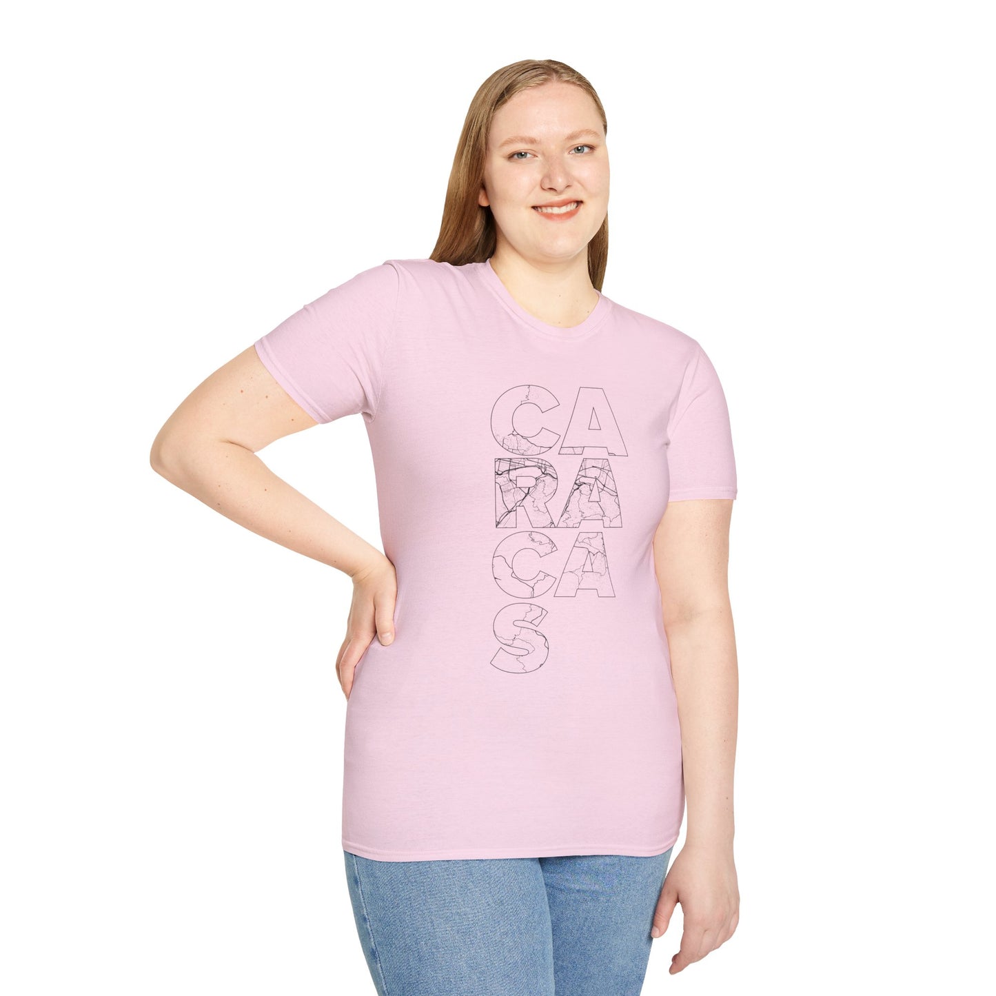 MAPA CARACAS TYPO Unisex T-Shirt - Contemporary Casual Wear