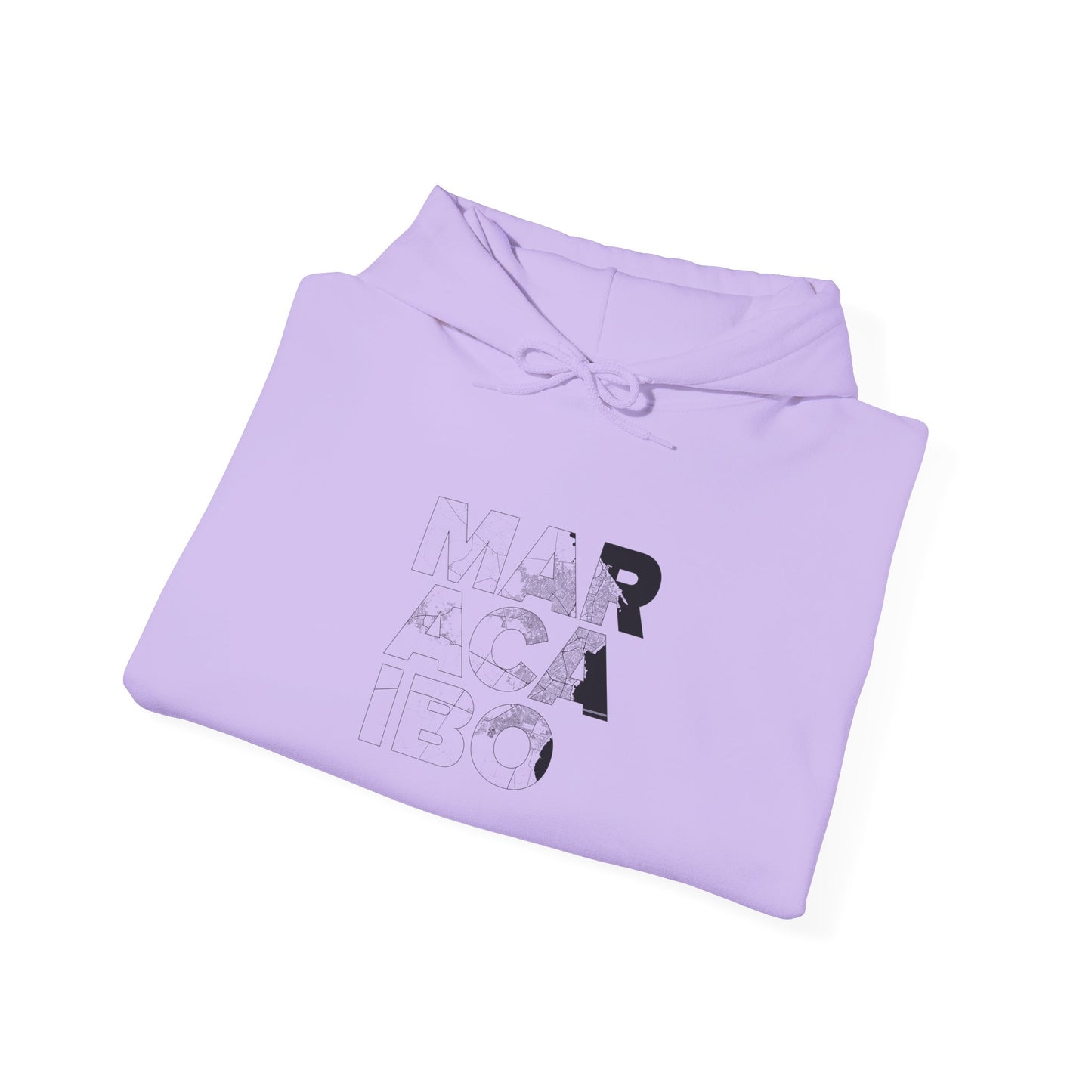 MARACAIBO TYPO Heavy Blend™ - Sudadera con Capucha - Diseño Gráfico Minimalista