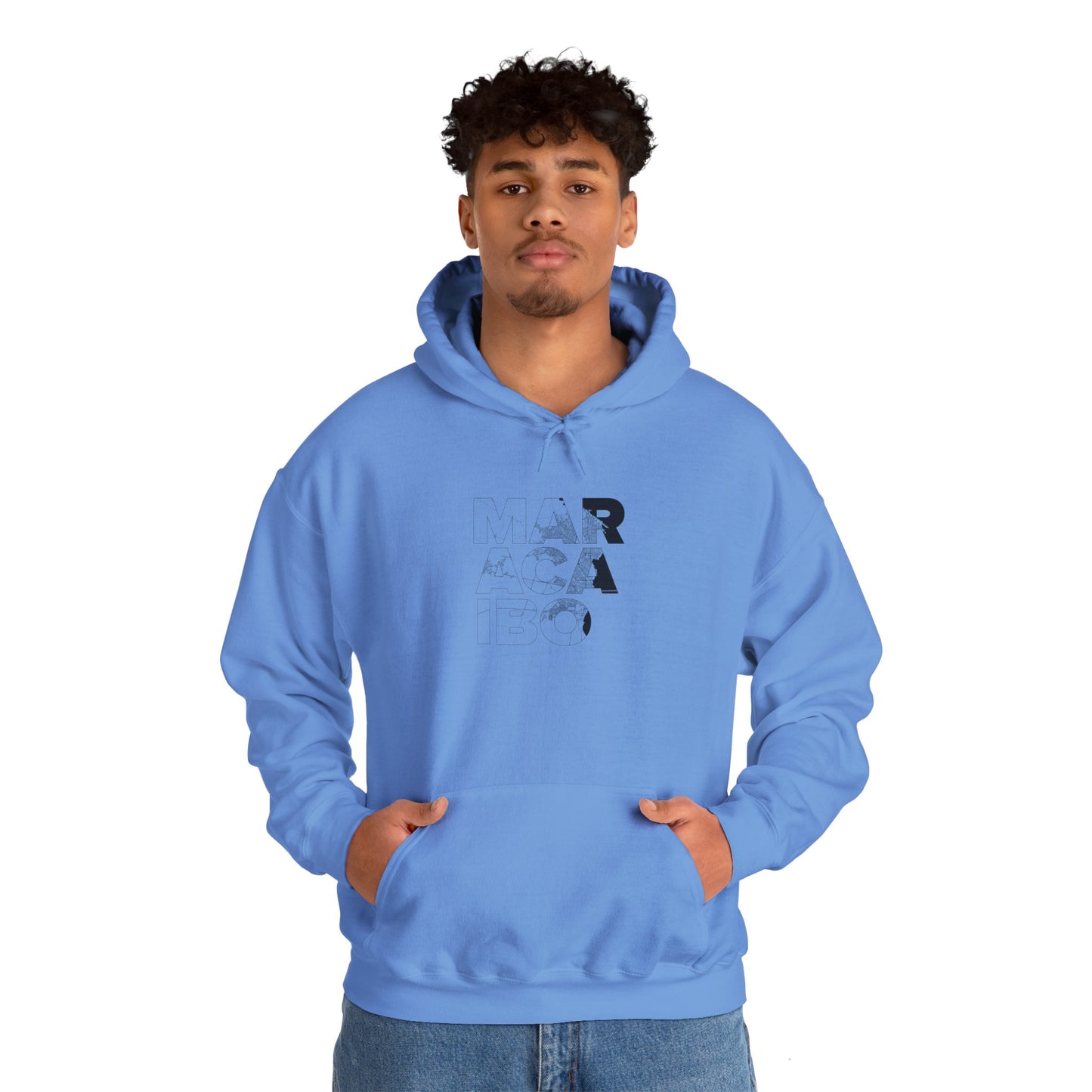 MARACAIBO TYPO Heavy Blend™ - Sudadera con Capucha - Diseño Gráfico Minimalista