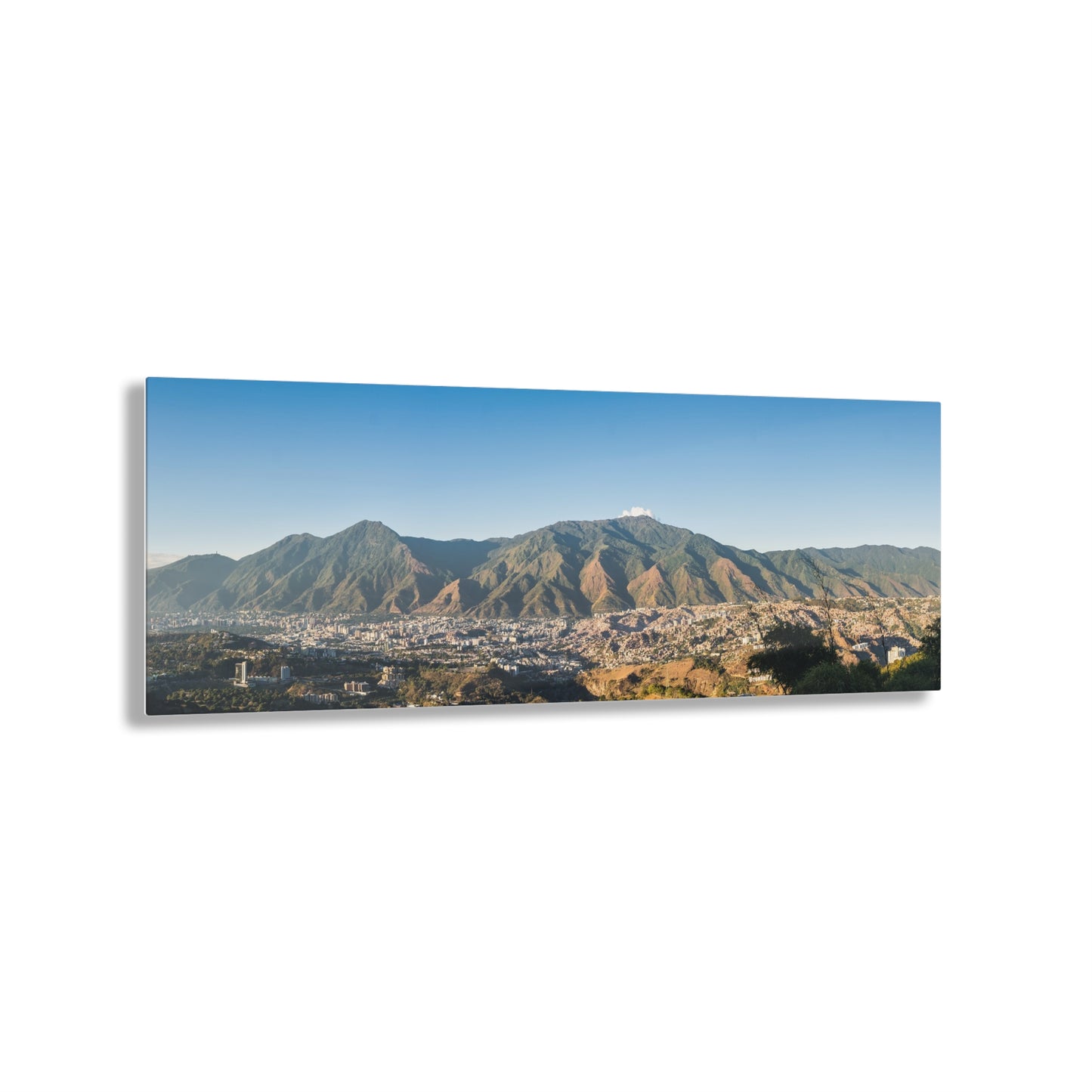 Valle de Caracas Acrylic Print - Vista Panoramica del valle de Caracas
