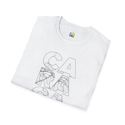 MAPA CARACAS TYPO Unisex T-Shirt - Contemporary Casual Wear