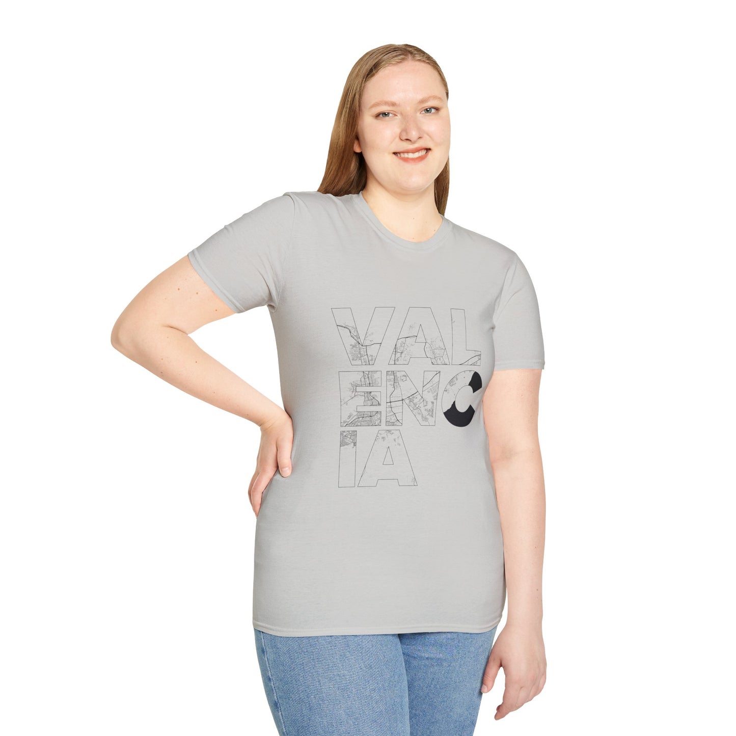 MAPA VALENCIA TYPO Unisex T-Shirt - Contemporary Casual Wear