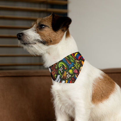 Bandana con Collar para Mascotas – Diseño Colorido y Alegre, Inspirado en Venezuela 🇻🇪🐶