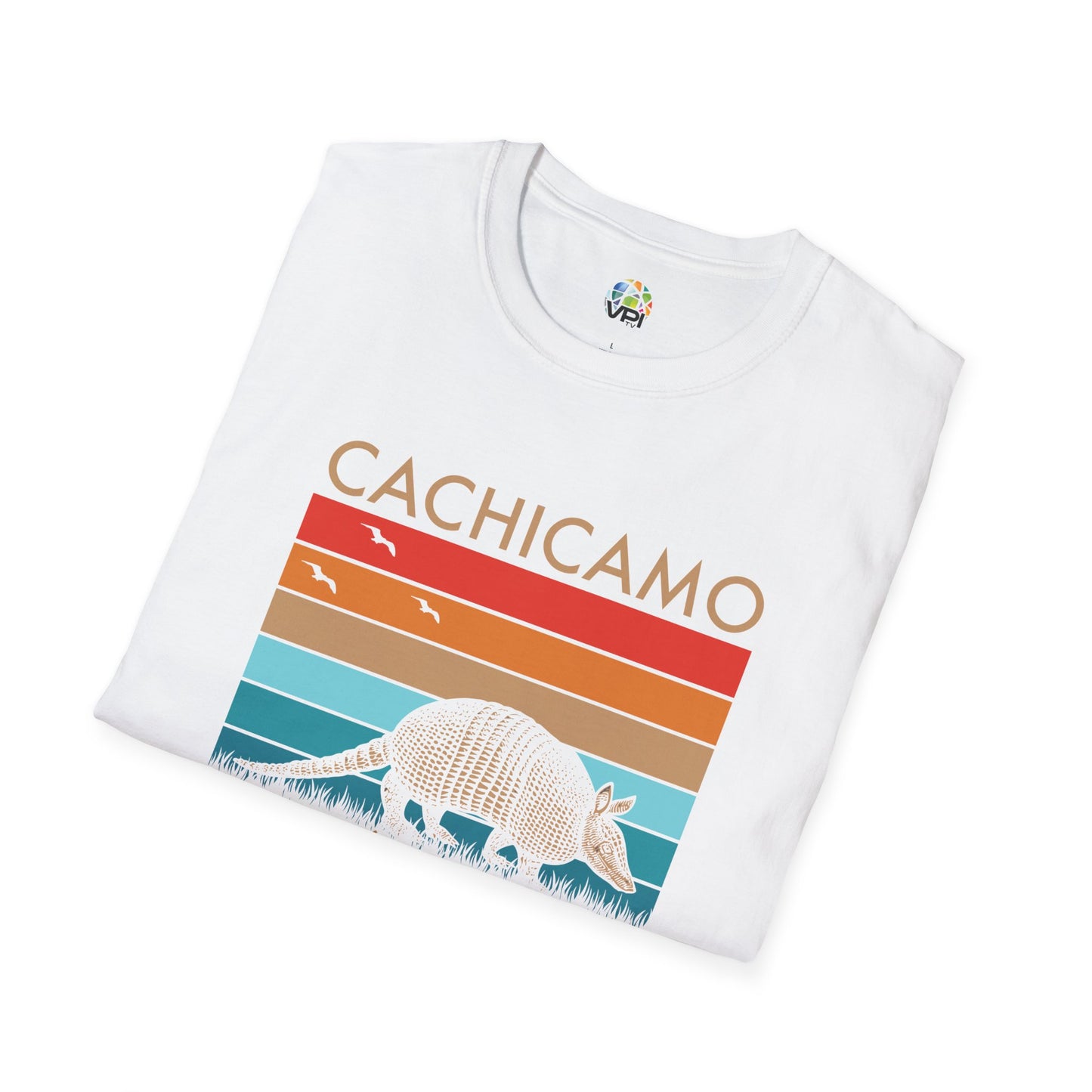 Camiseta Gráfica Unisex Softstyle – Diseño Vintage "Cachicamo Diciéndole a Morrocoy" 🐢