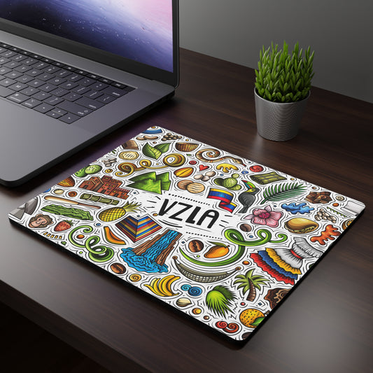 Vibrant Venezuelan Rectangular Mouse Pad - Colorful Tropical Design