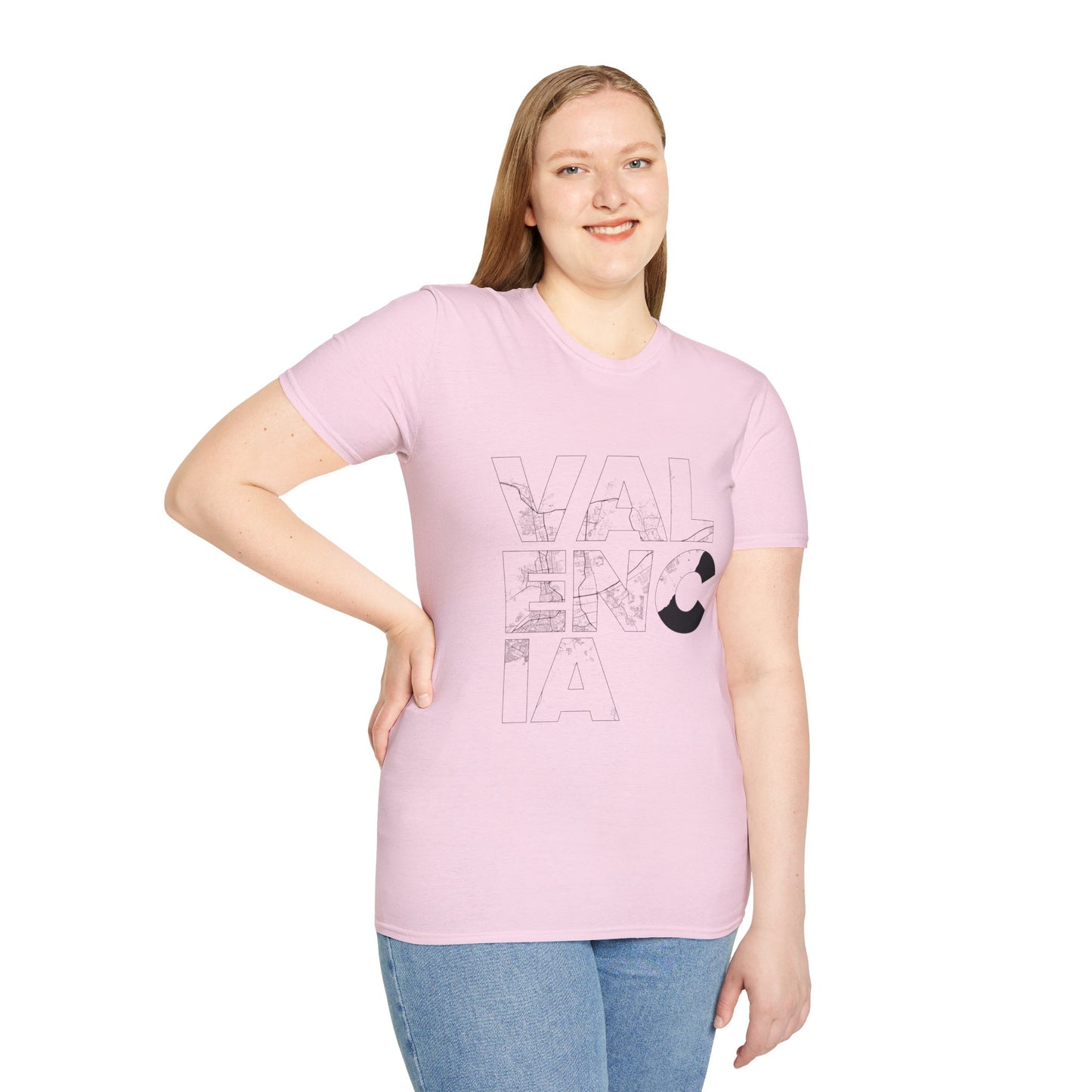 MAPA VALENCIA TYPO Unisex T-Shirt - Contemporary Casual Wear