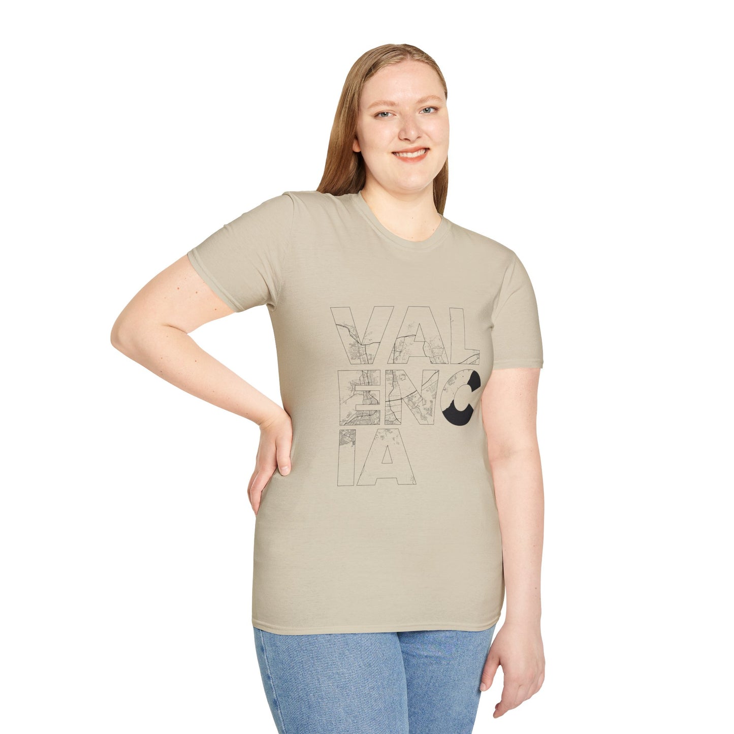 MAPA VALENCIA TYPO Unisex T-Shirt - Contemporary Casual Wear