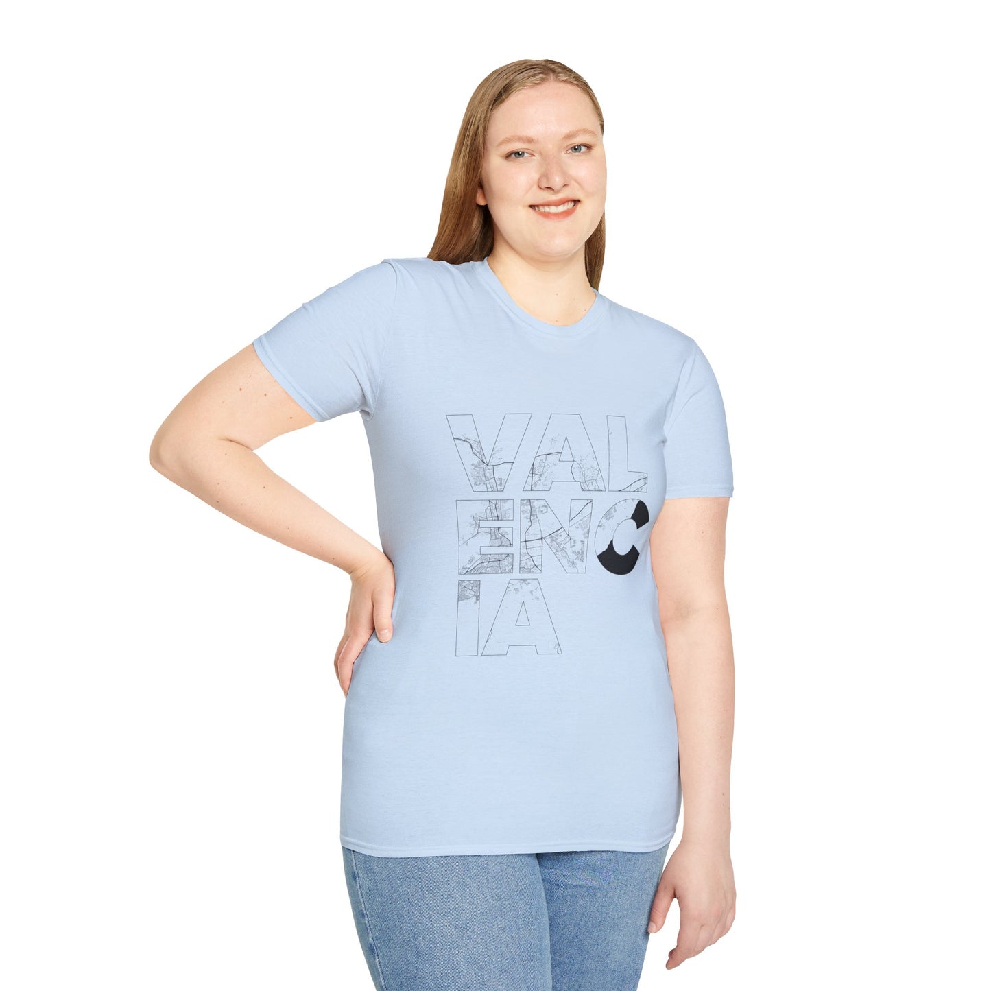 MAPA VALENCIA TYPO Unisex T-Shirt - Contemporary Casual Wear