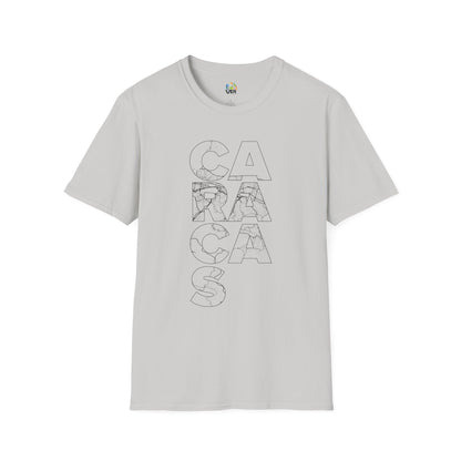 MAPA CARACAS TYPO Unisex T-Shirt - Contemporary Casual Wear