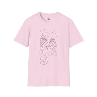 MAPA CARACAS TYPO Unisex T-Shirt - Contemporary Casual Wear