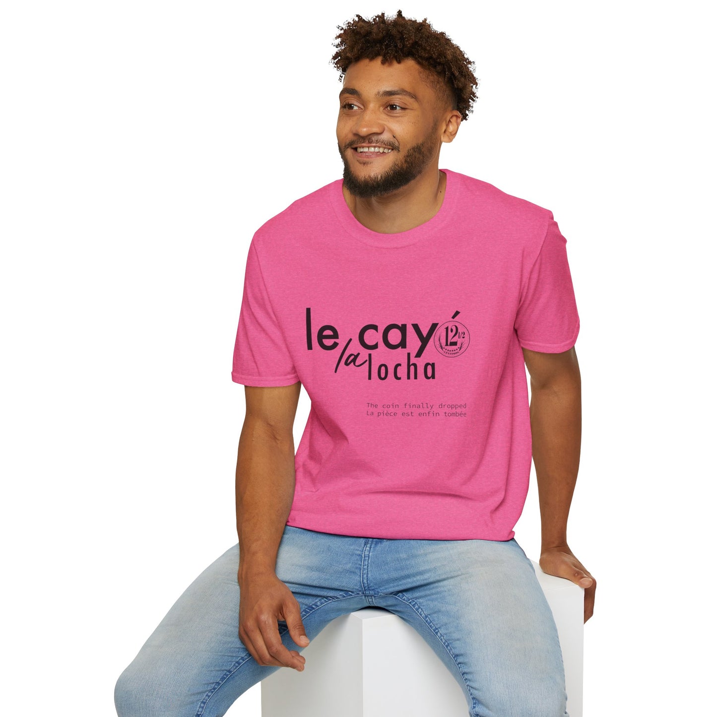 Camiseta Unisex Softstyle "Le Cayó La Locha" - Diseño Divertido y Casual Inspirado en Venezuela