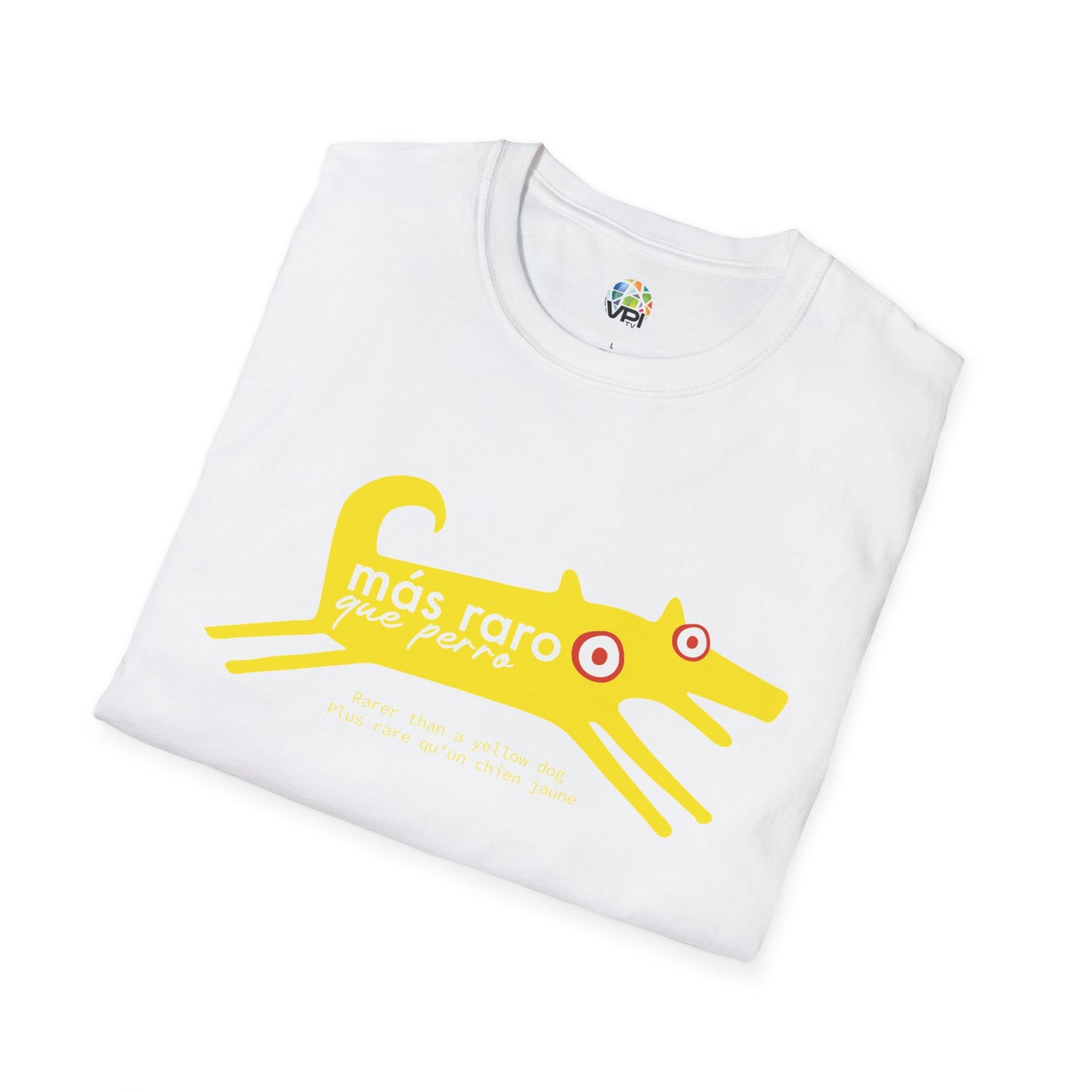 Camiseta unisex Softstyle - Camiseta gráfica "Más Raro Que Perro Amarillo"