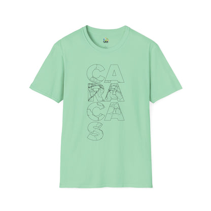 MAPA CARACAS TYPO Unisex T-Shirt - Contemporary Casual Wear