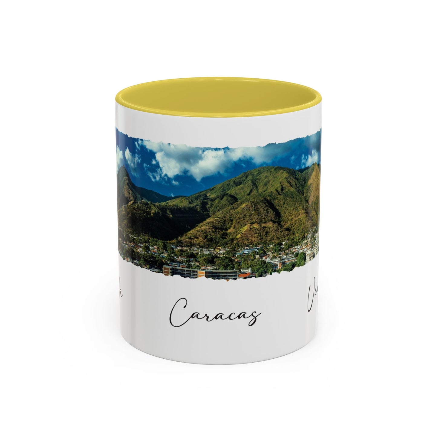 Taza con Paisaje Vibrante de Caracas – Disponibles en 11 oz y 15 oz