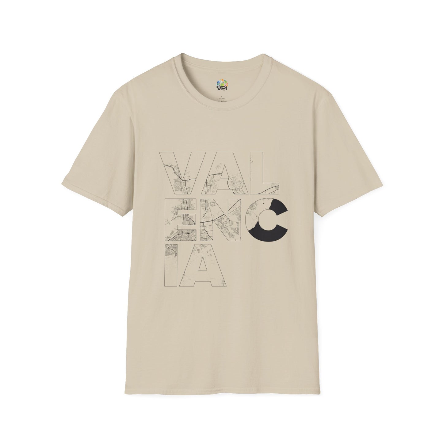 MAPA VALENCIA TYPO Unisex T-Shirt - Contemporary Casual Wear