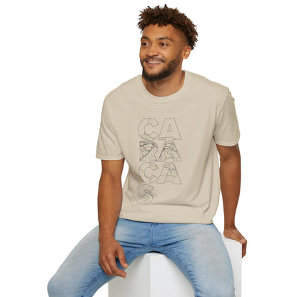 MAPA CARACAS TYPO Unisex T-Shirt - Contemporary Casual Wear