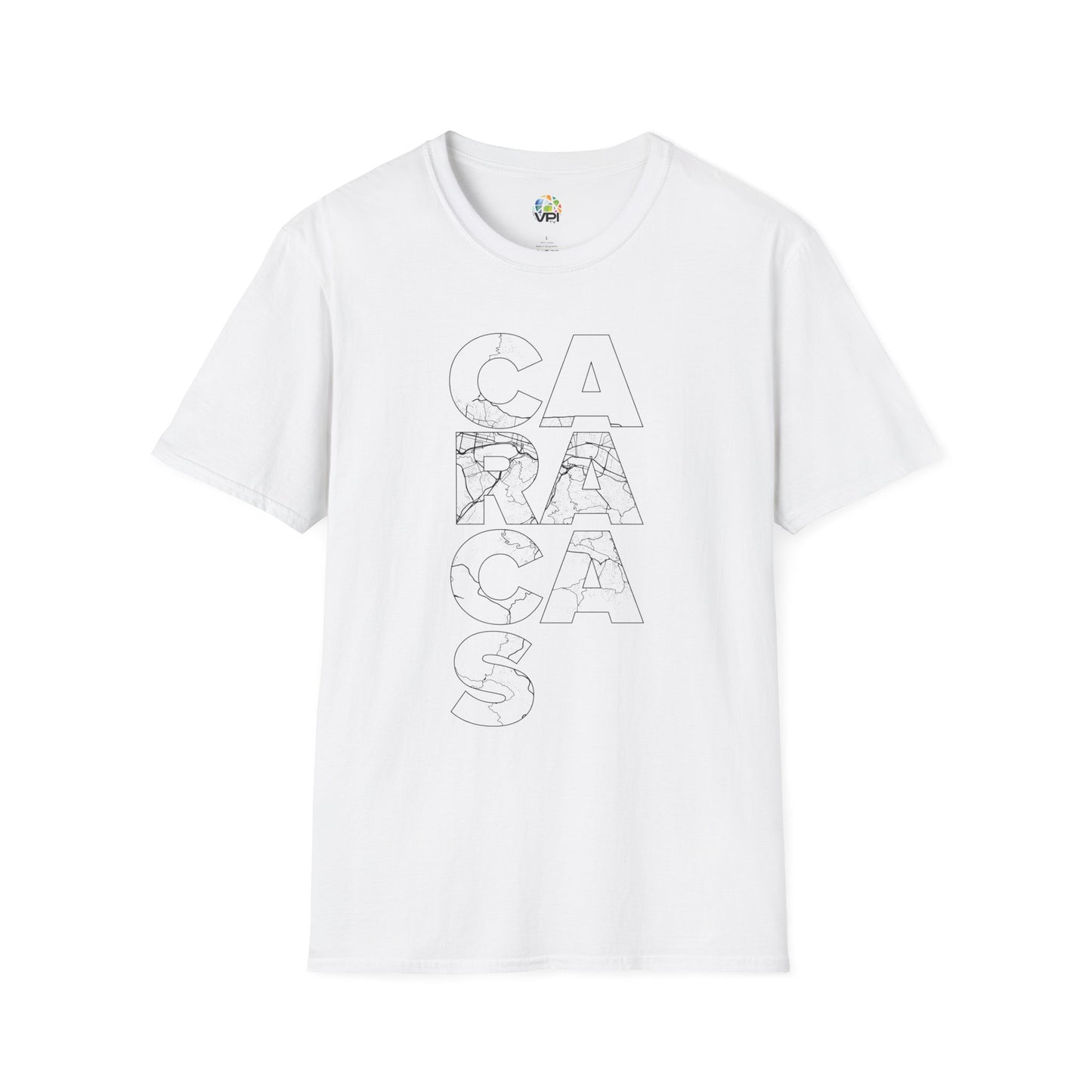 MAPA CARACAS TYPO Unisex T-Shirt - Contemporary Casual Wear